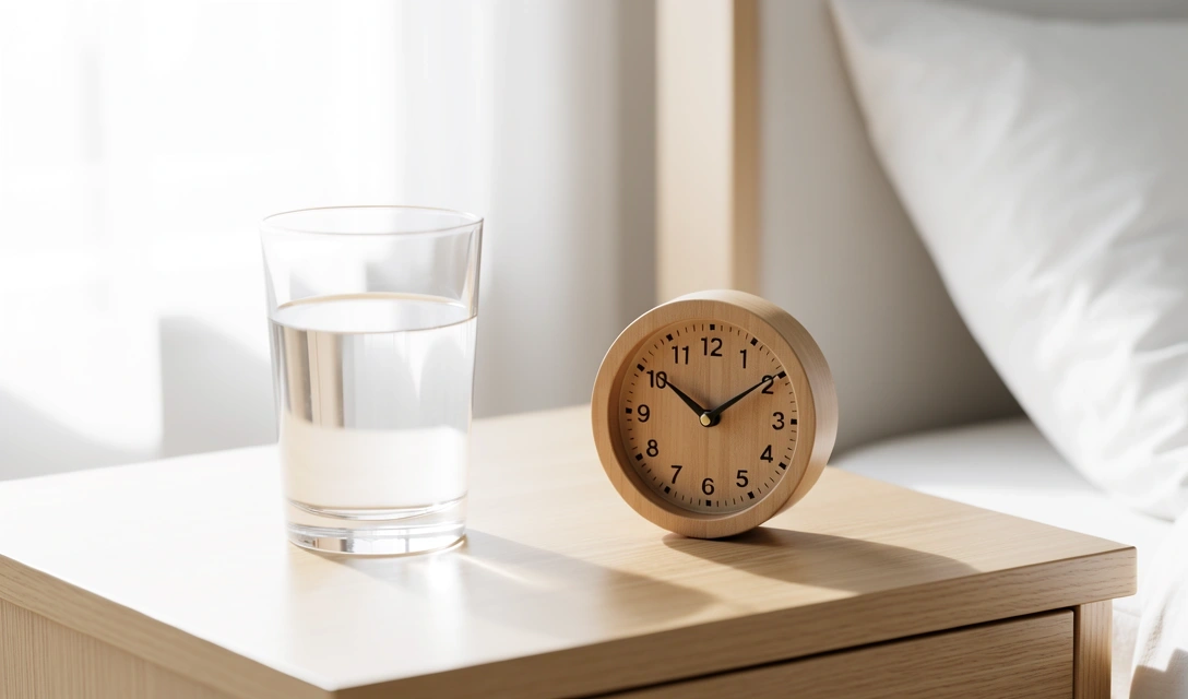 Morgenroutine am Bett